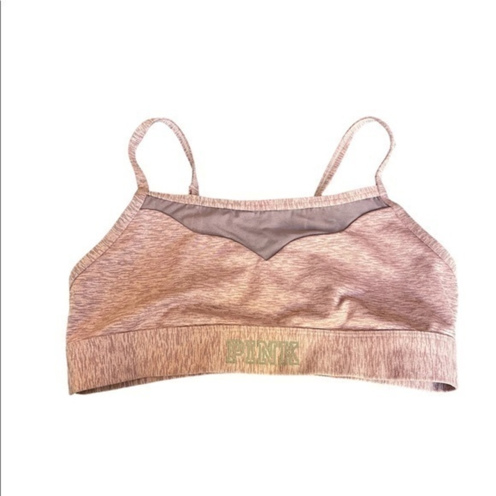 Womens Victoria's Secret PINK Racerback Crisscross Sports Bra Size LRG EUC #6684